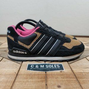 Adidas Runeo 10K F38593 Black Fushia Leopard